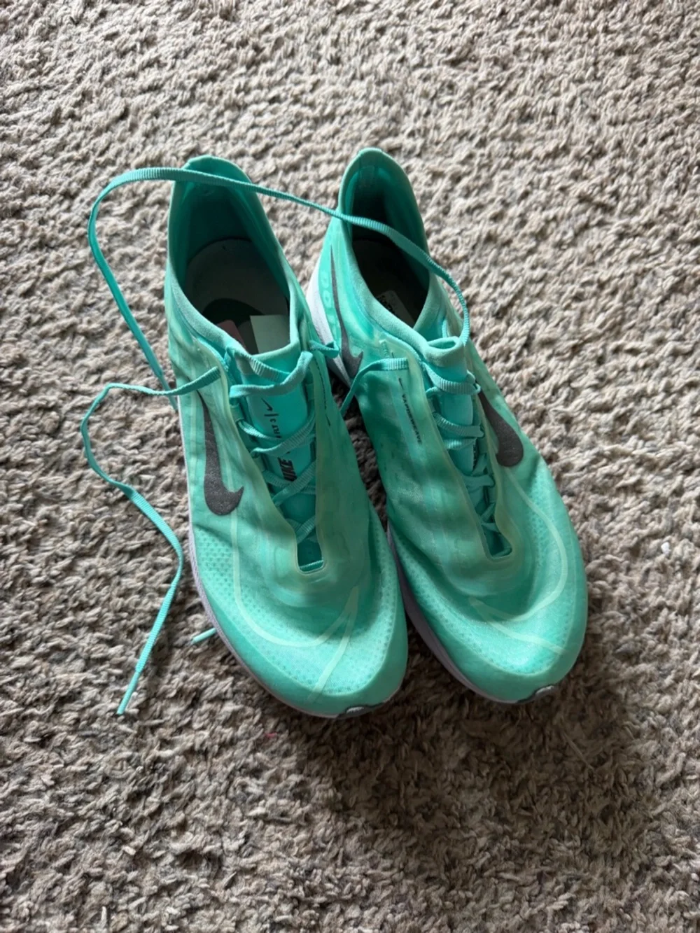 Women Nike Zoom Fly 3 Teal Running Shoes - Picture 2 of 7